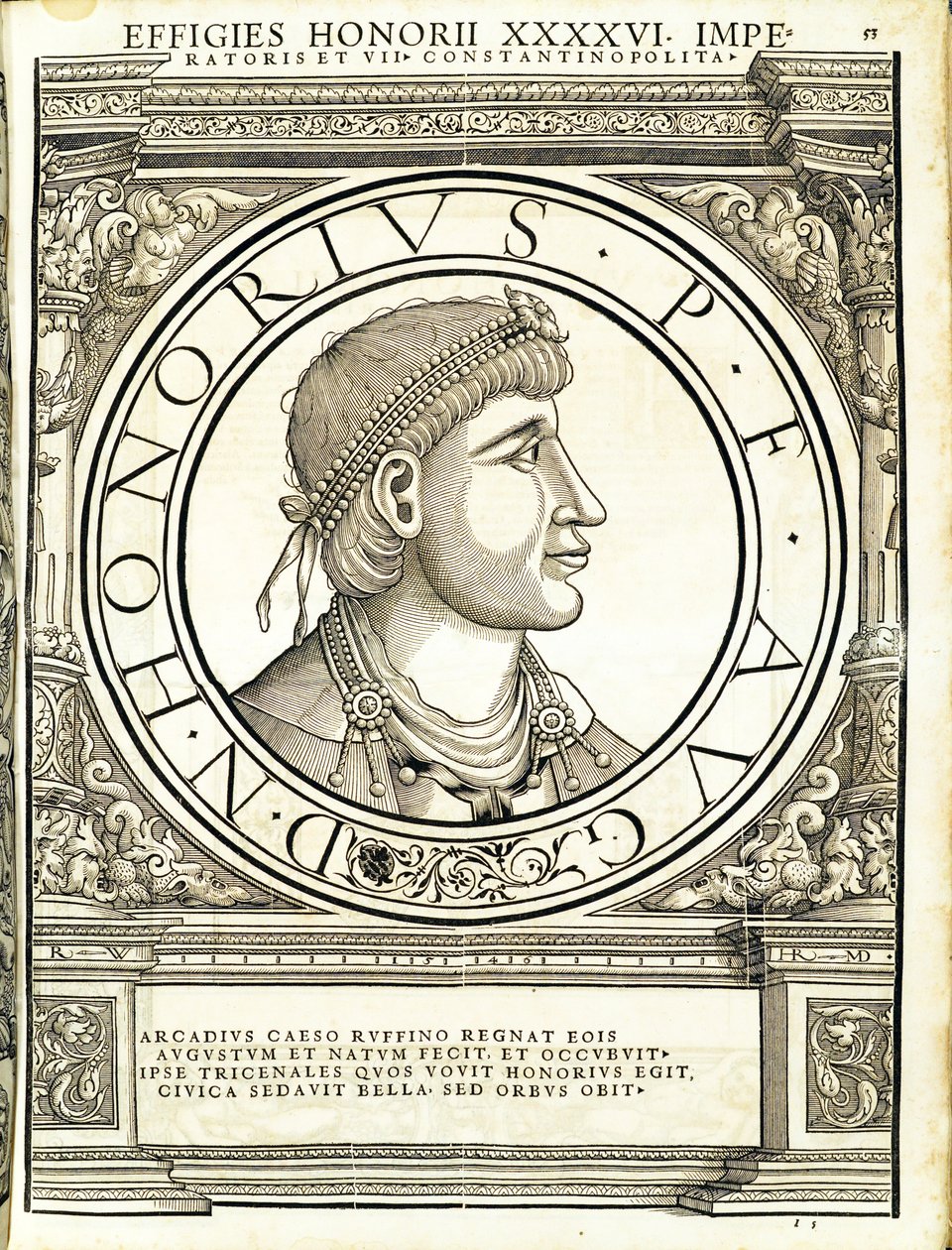 Honorius, illustration från 