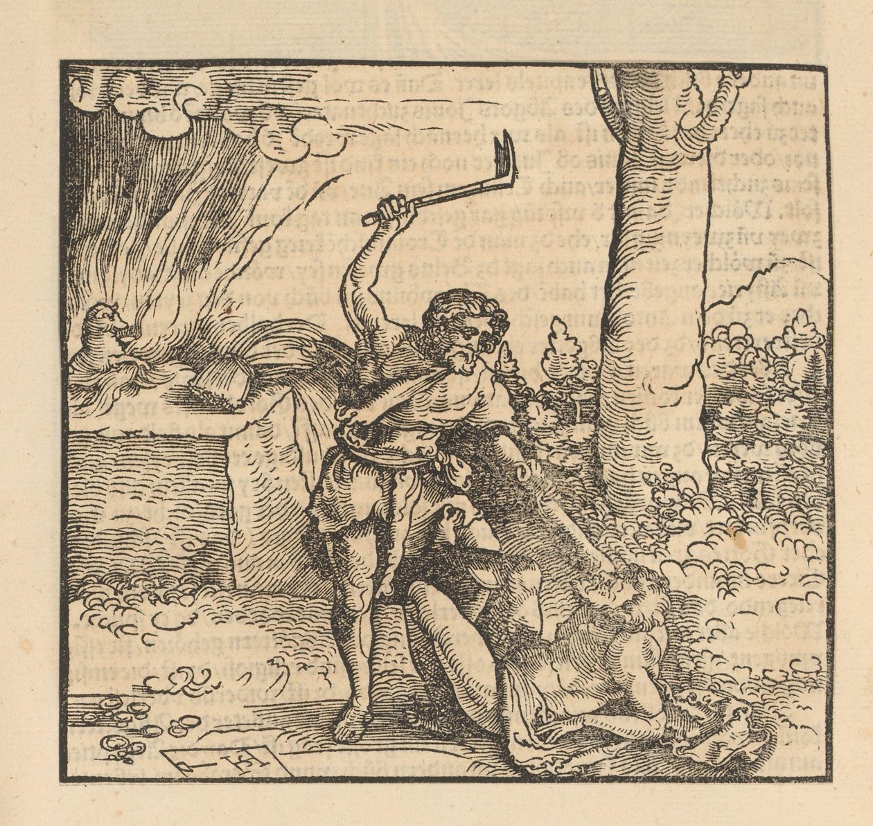 Kain dödar Abel av Hans Schäufelein (possibly)