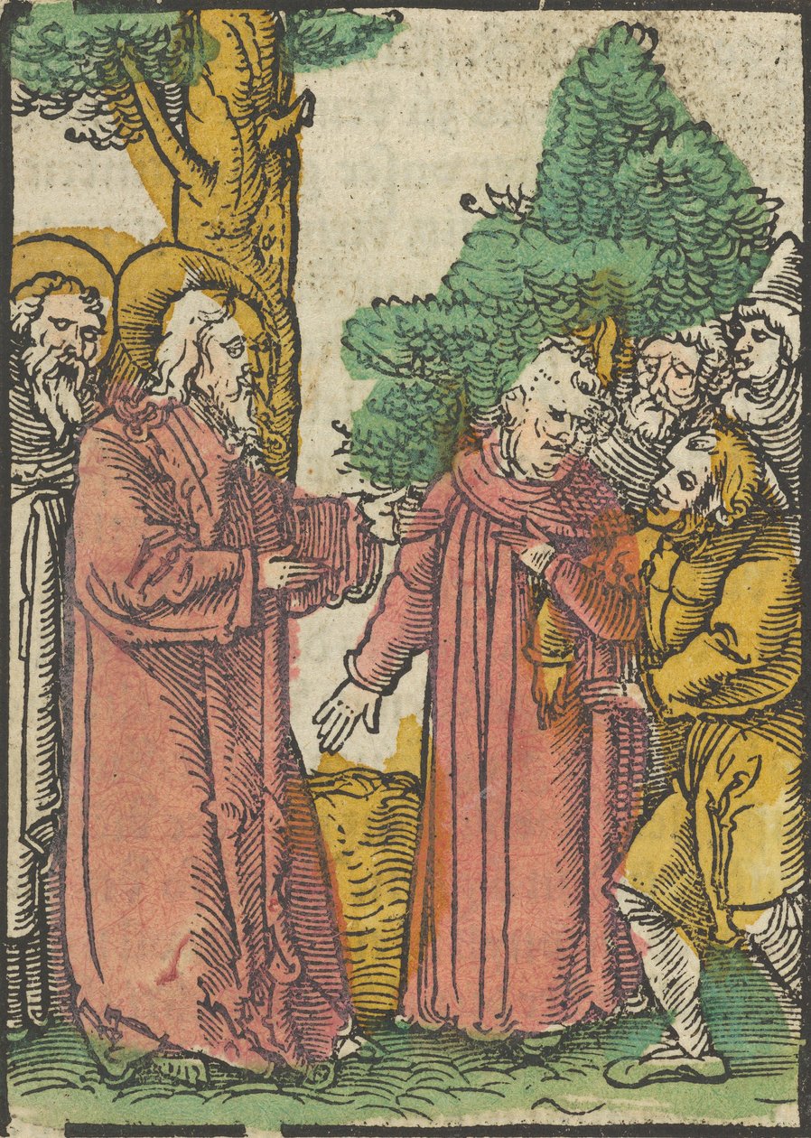 Kristus helar de dövstumma, från Das Plenarium, 1517. av Hans Schäufelein the Elder