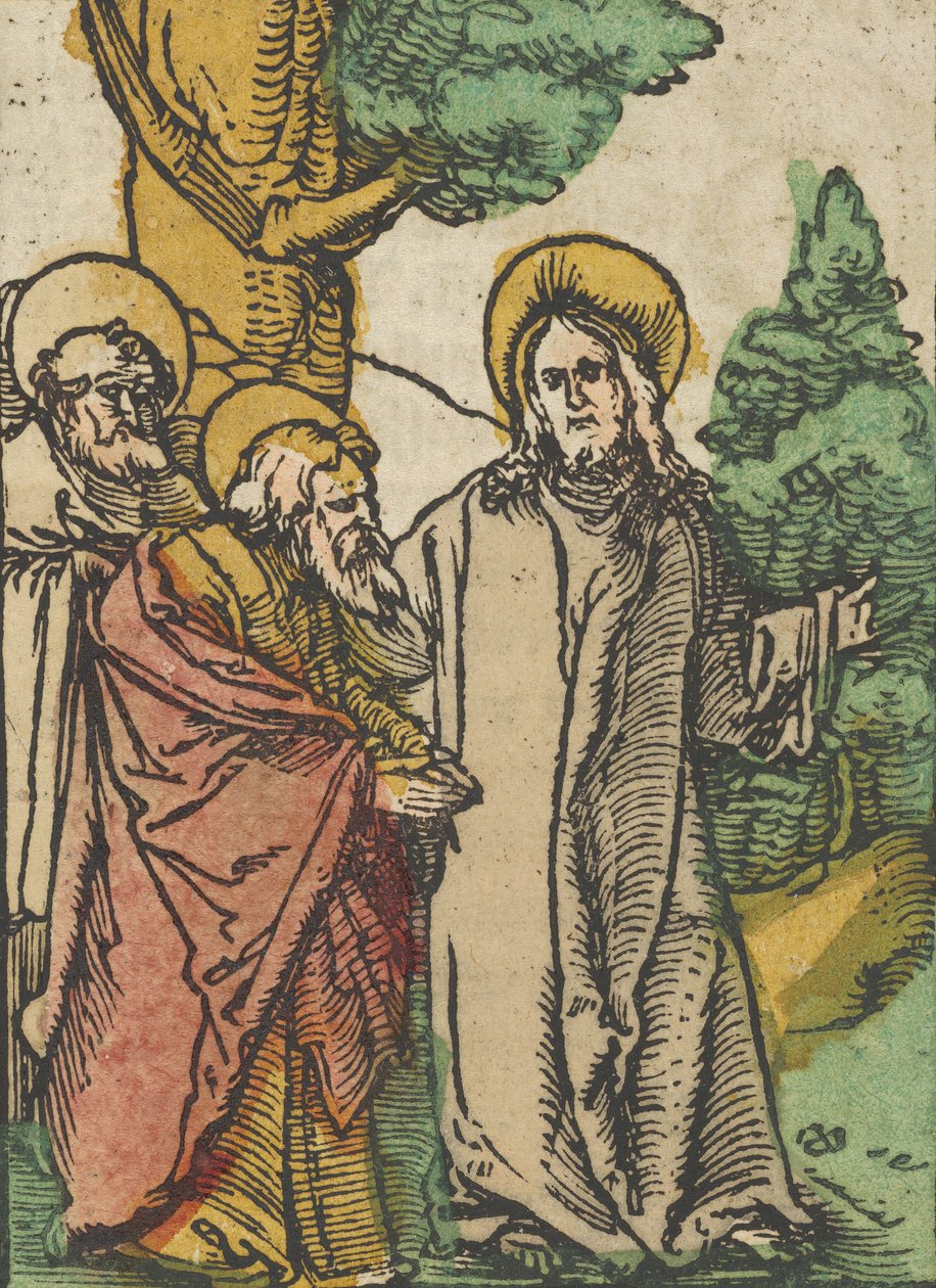 Kristus talar med lärjungarna, 5, från Das Plenarium, 1517. av Hans Schäufelein the Elder