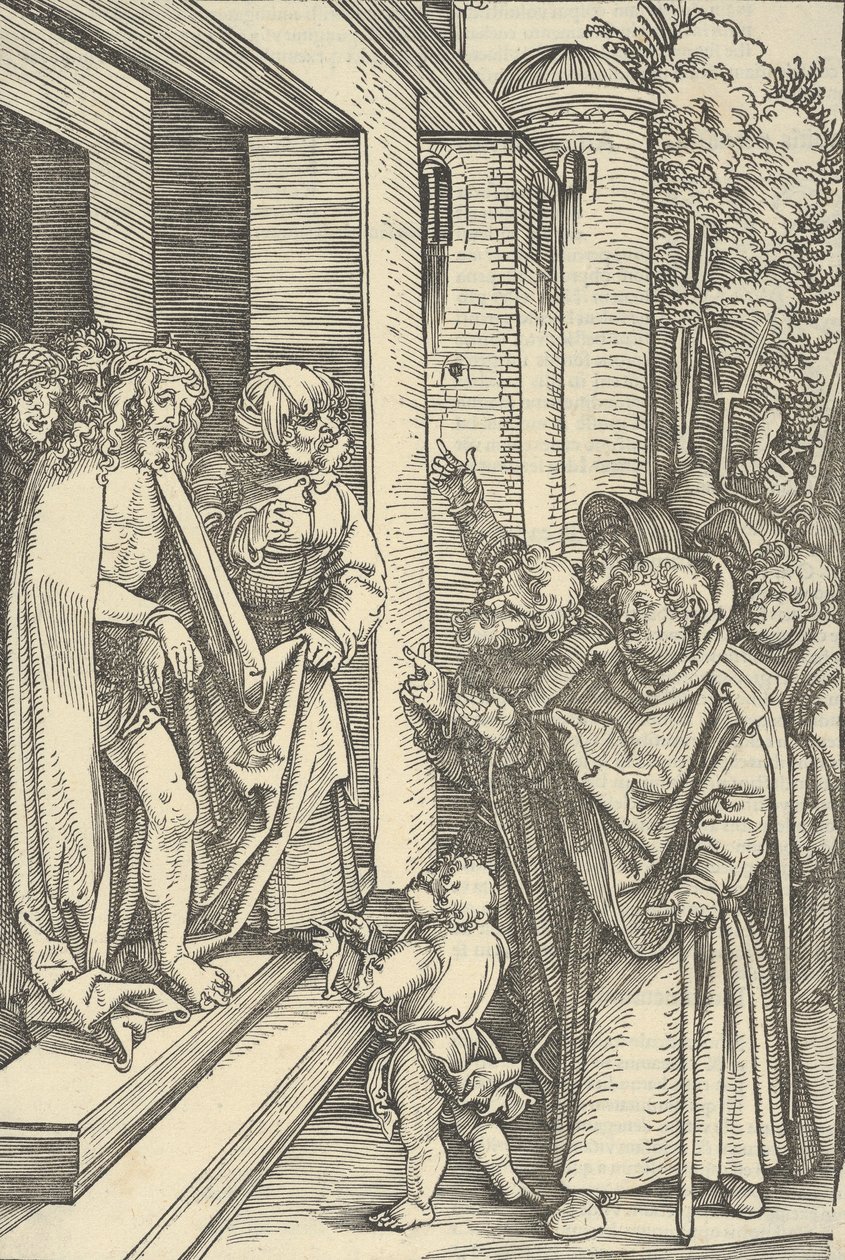 Se mannen, från spegeln av vår Herre Jesu Kristi passion, 1507 av Hans Schäufelein the Elder