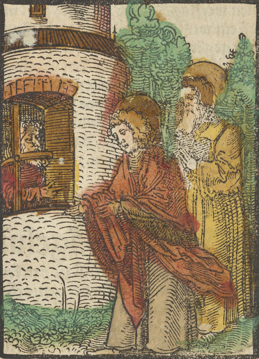 St. John in Prison, från Das Plenarium, 1517. av Hans Schäufelein the Elder