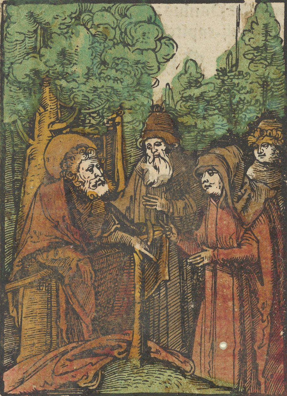 Johannes Döparen predikar, från Das Plenarium, 1517. av Hans Schäufelein the Elder