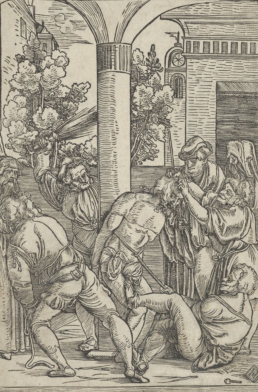 The Flagellation, från The Life of Christ, ca. 1511-12. av Hans Schäufelein the Elder