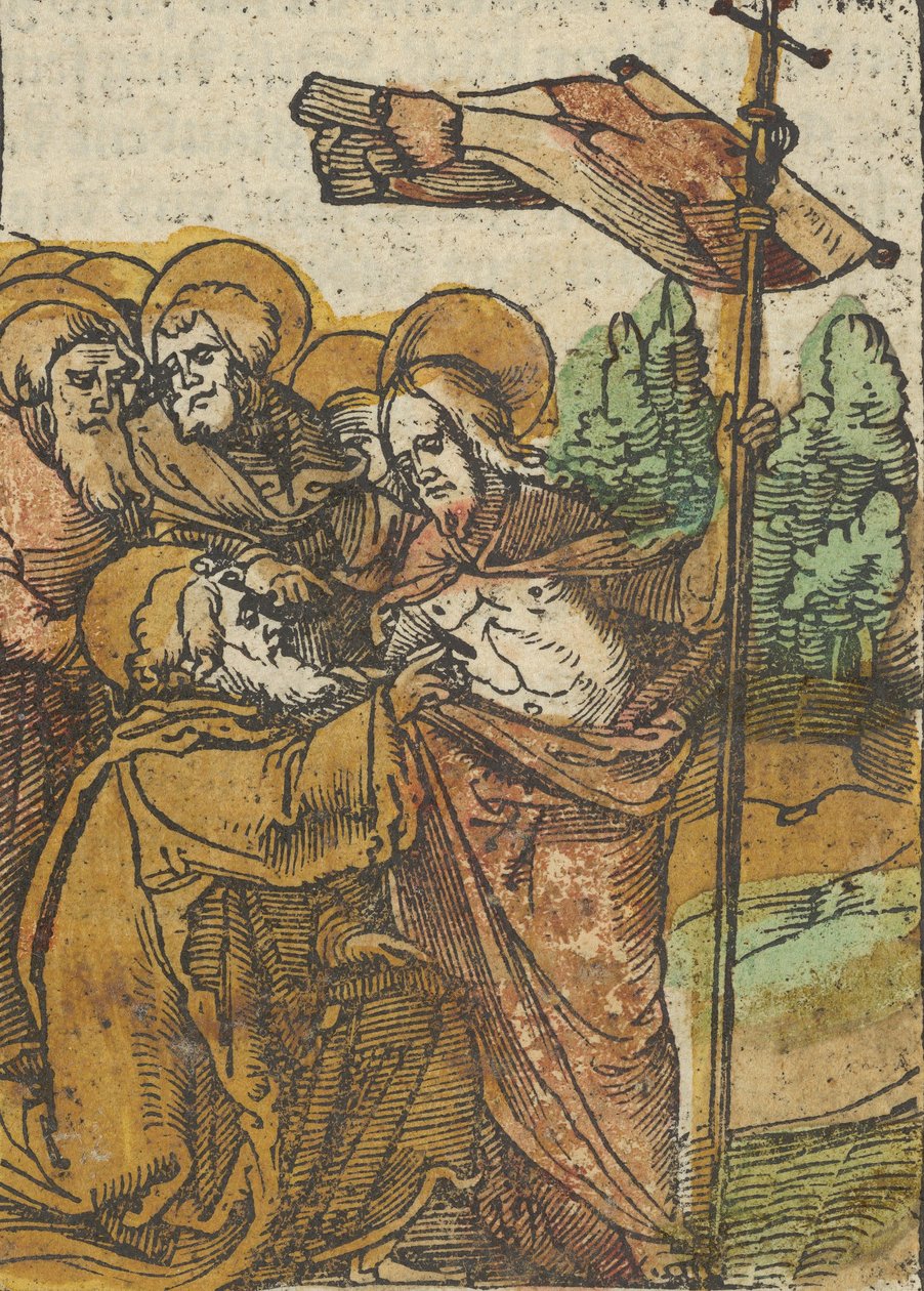 The Incredulity of Thomas, från Das Plenarium, 1517. av Hans Schäufelein the Elder