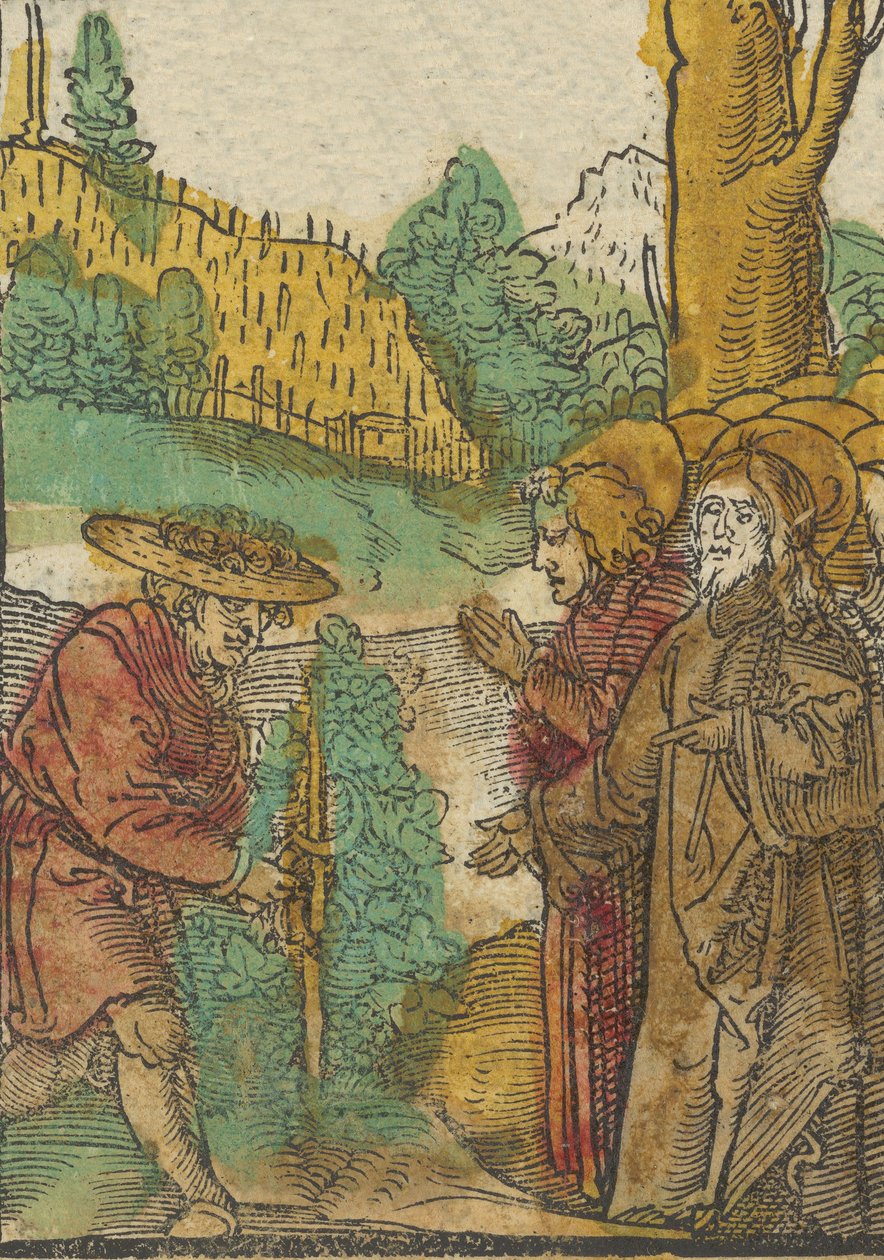 Liknelsen om arbetarna i vingården, från Das Plenarium, 1517. av Hans Schäufelein the Elder