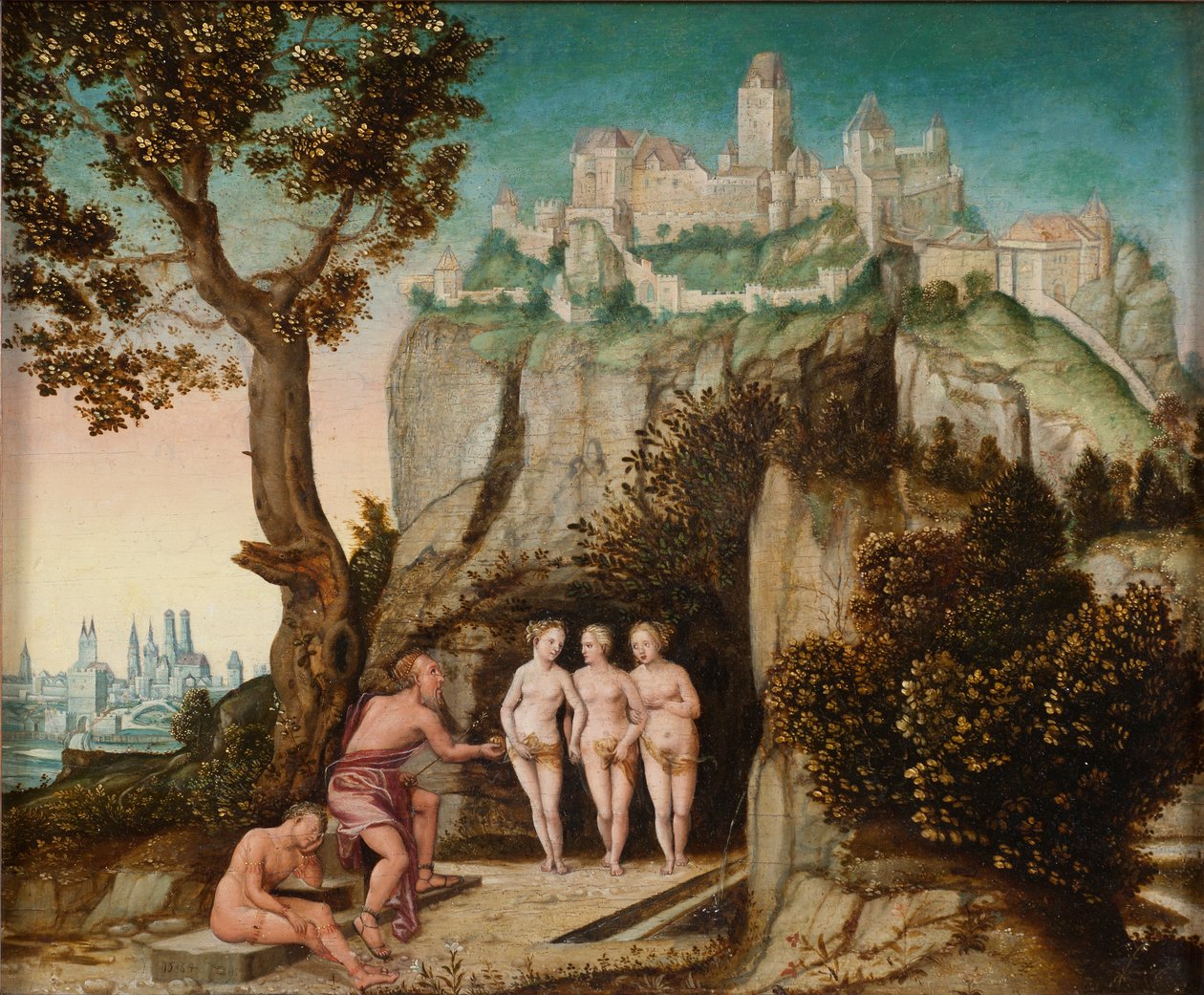 The Judgment of Paris, c.1540-60 av Hans Schöpfer