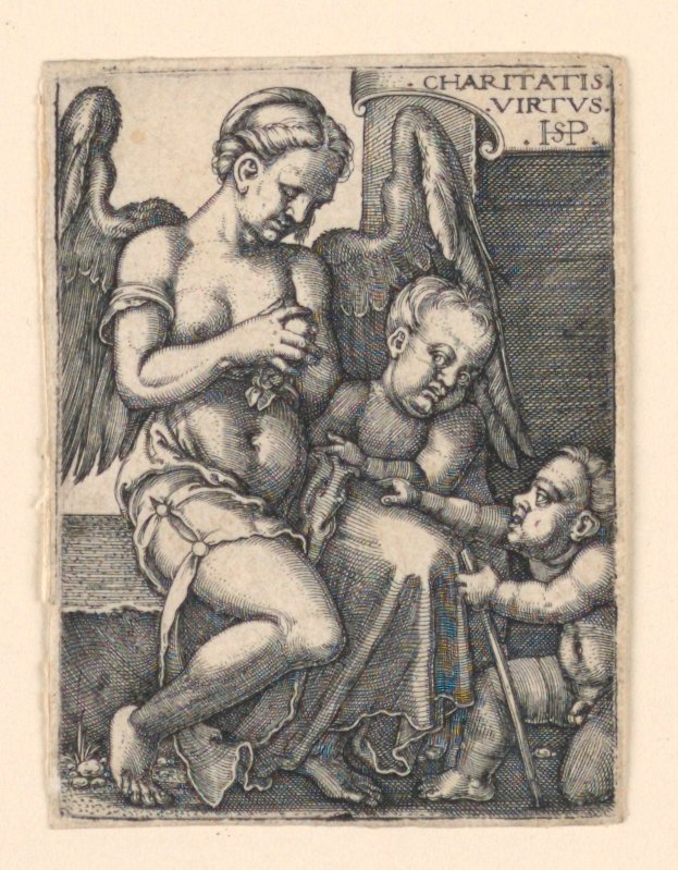 Välgörenhet av Hans Sebald Beham
