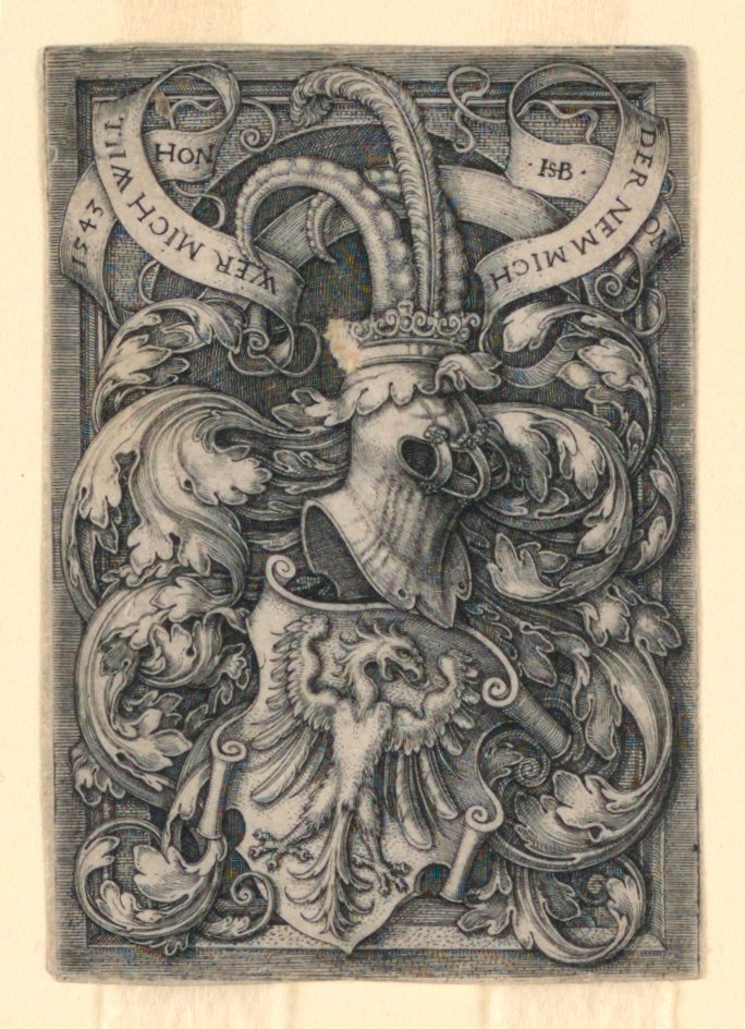 Vapensköld med en örn av Hans Sebald Beham