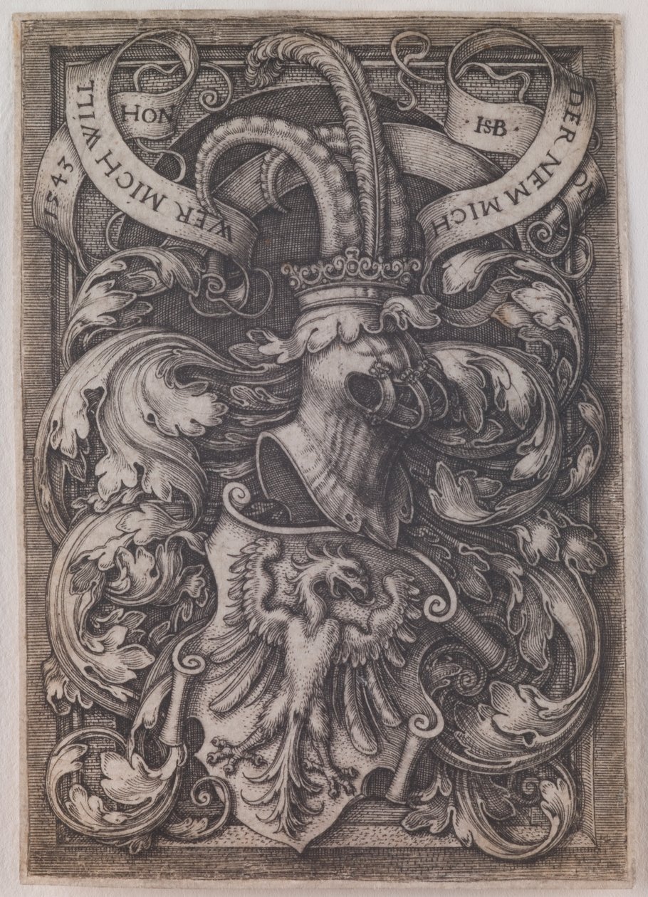 Vapensköld med en örn av Hans Sebald Beham