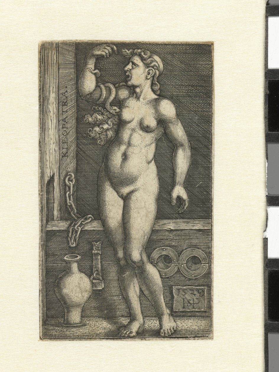 Kleopatras död Kleopatra (titel på objekt) av Hans Sebald Beham