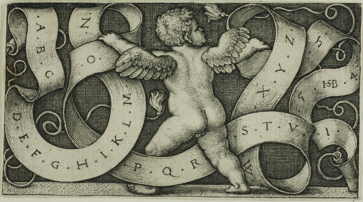 Genialt med alfabetet av Hans Sebald Beham