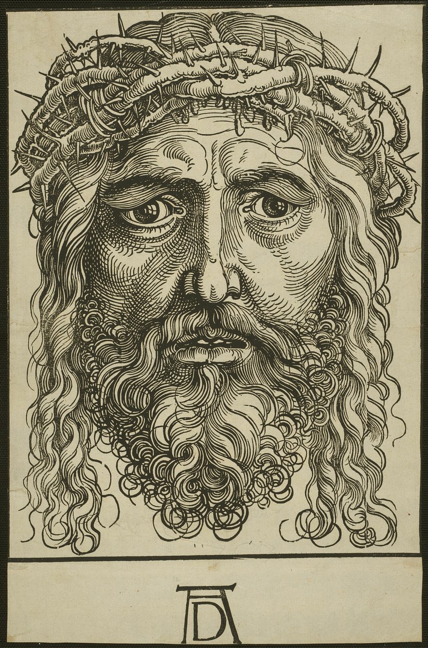 Kristi huvud krönt med törnen av Hans Sebald Beham