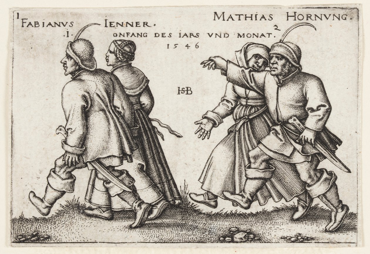januari och februari av Hans Sebald Beham