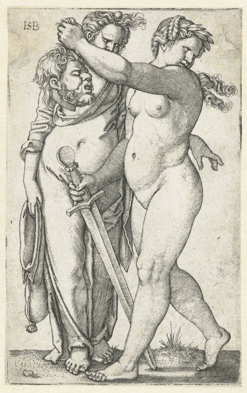 Judith med chef för Holofernes och pigan av Hans Sebald Beham