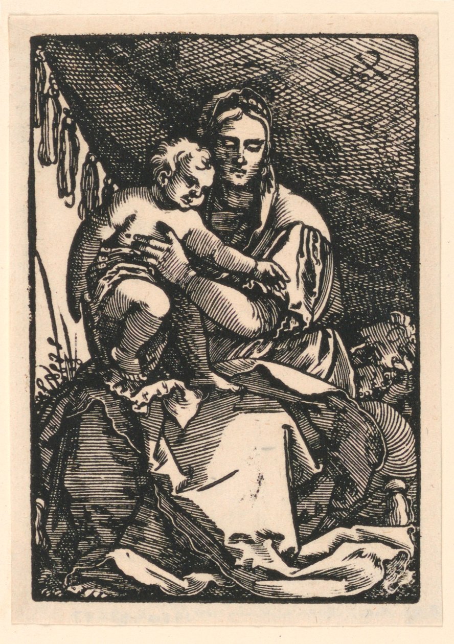 Madonna och barn av Hans Sebald Beham