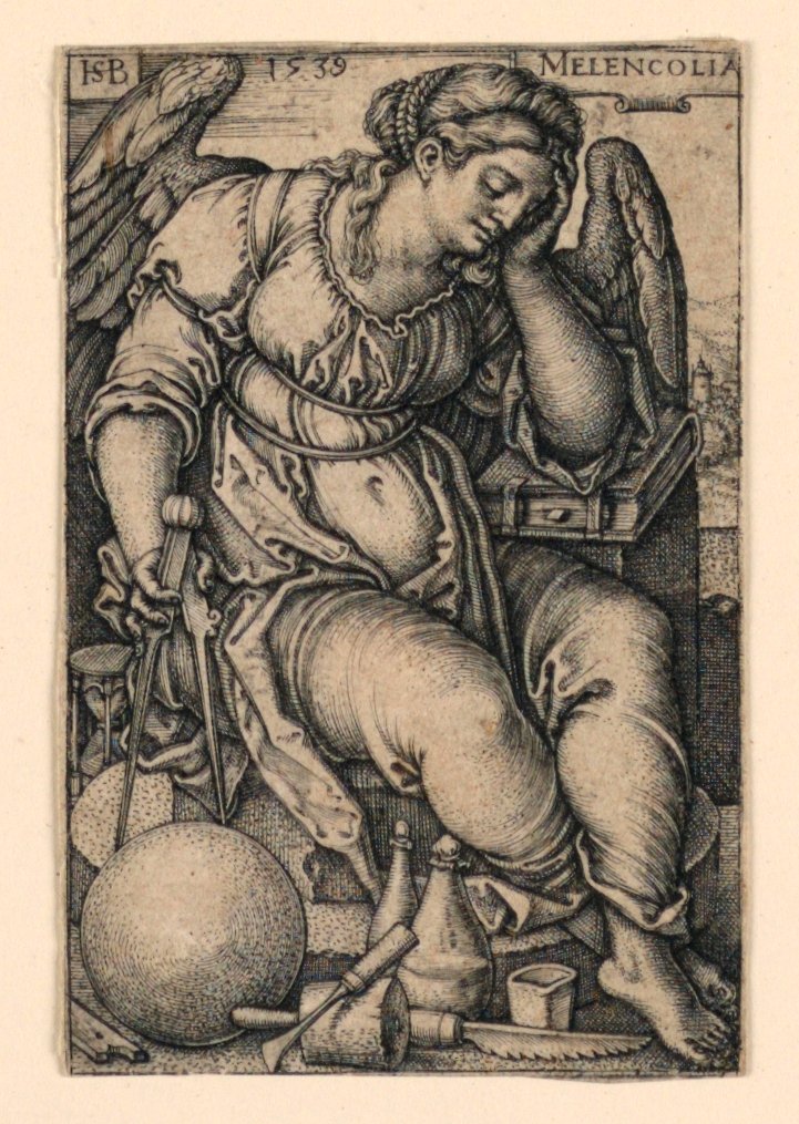 Melencolia (Melankoli) av Hans Sebald Beham