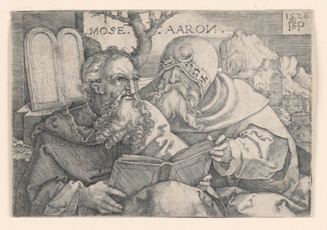 Moses och Aron av Hans Sebald Beham