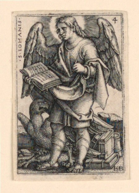St. John, från De fyra evangelisterna av Hans Sebald Beham