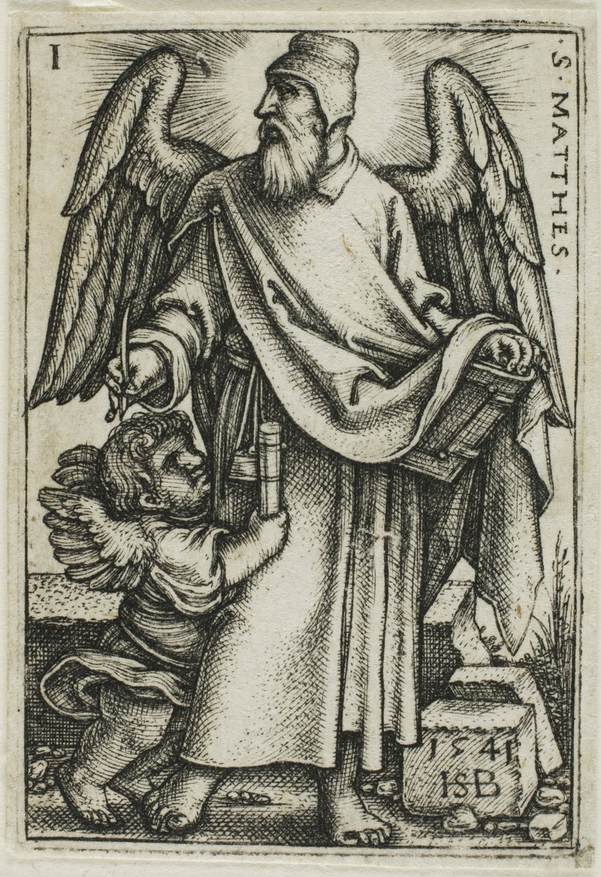 St. Matteus, från De fyra evangelisterna av Hans Sebald Beham
