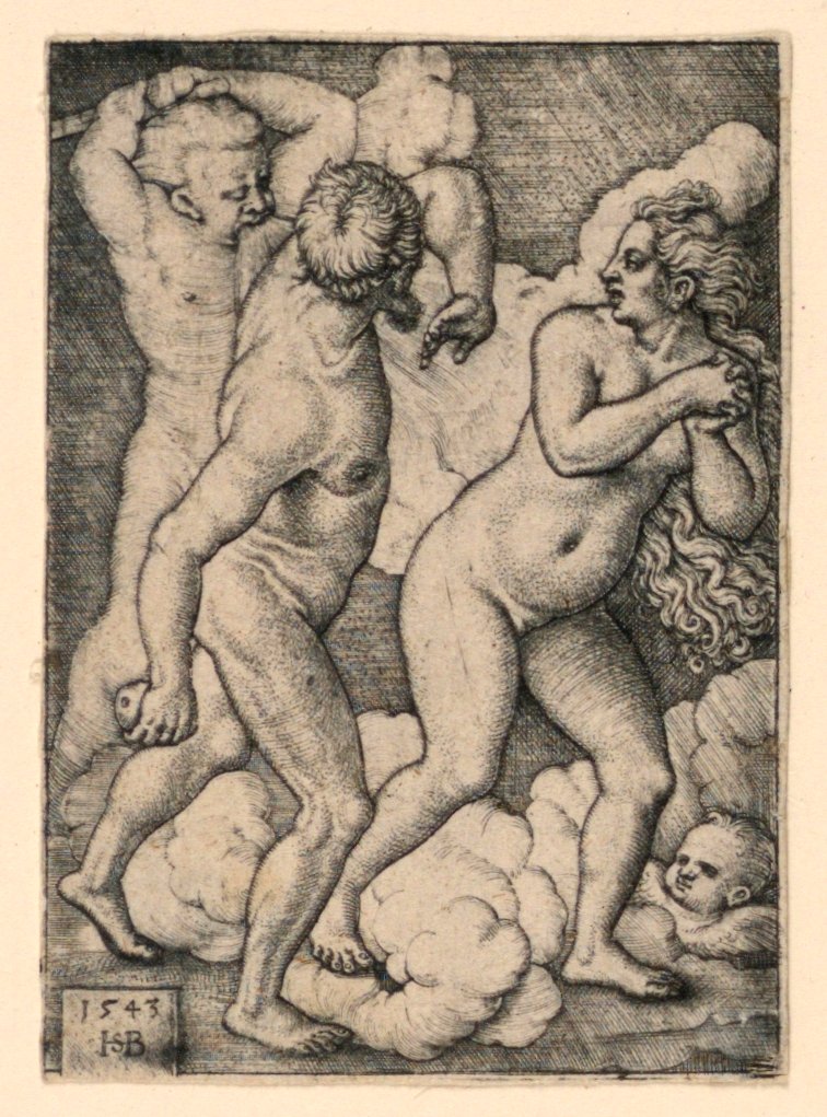 Utvisningen från paradiset av Hans Sebald Beham