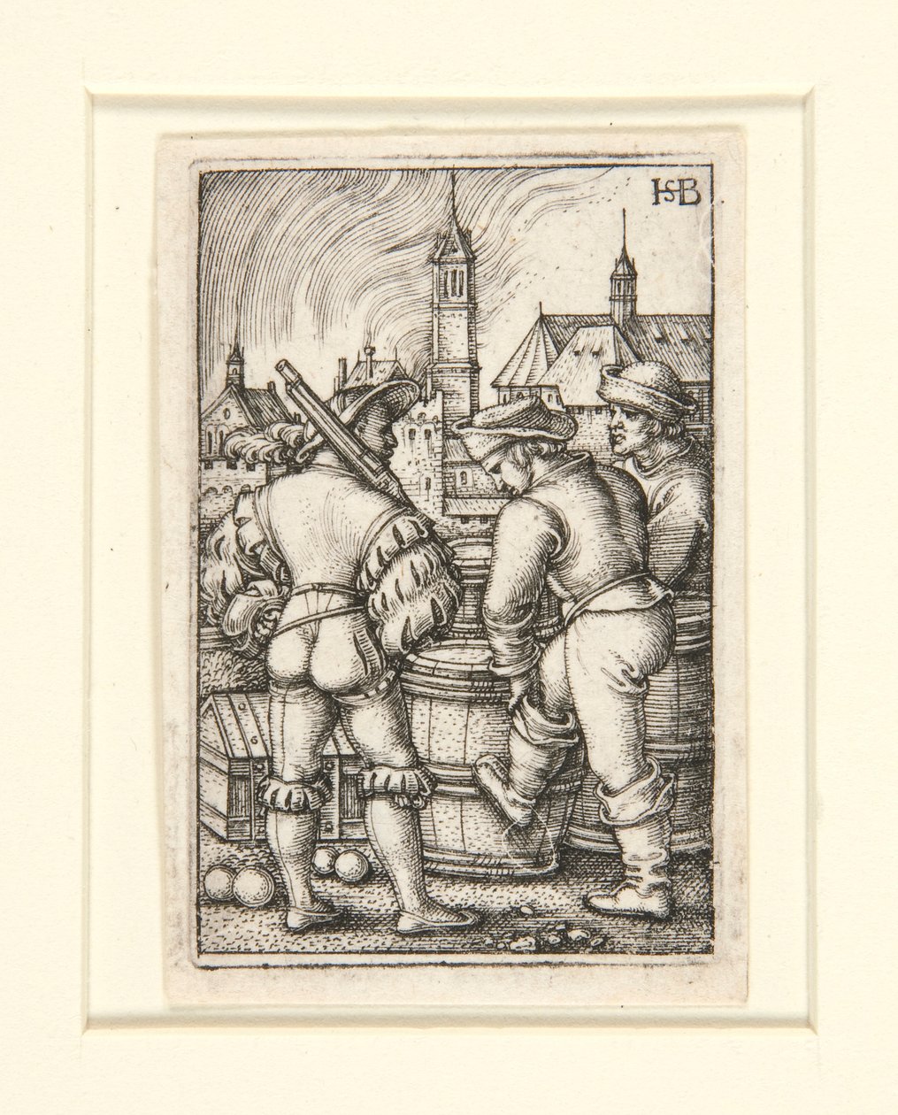 Vakten nära Powder Casks av Hans Sebald Beham