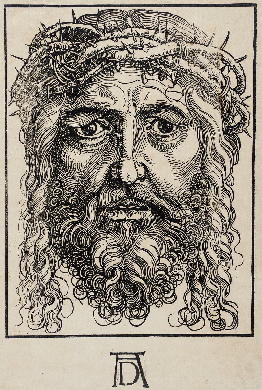 Kristi huvud krönt med törnen av Hans Sebald Beham