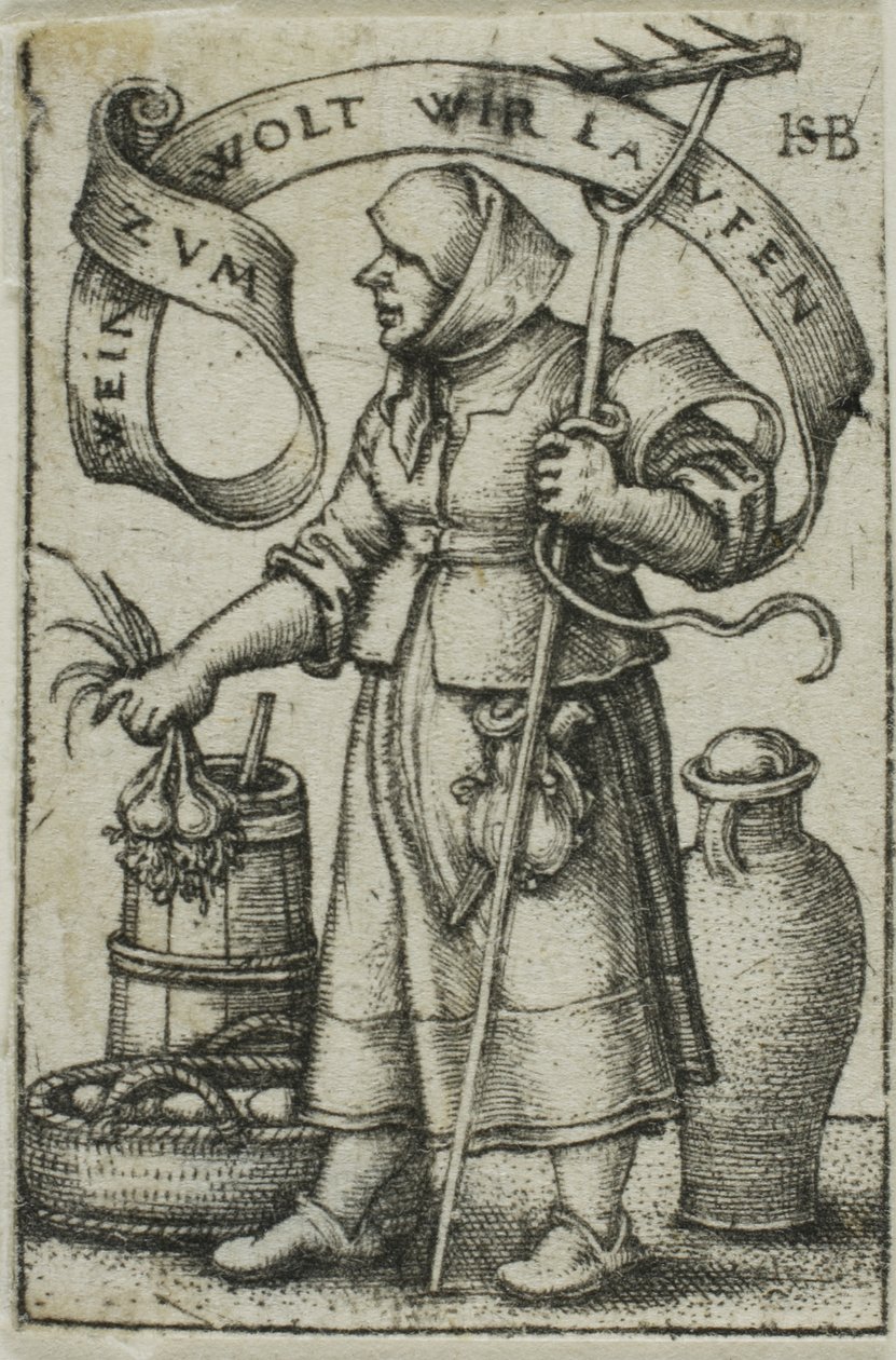 Marknadskvinnan av Hans Sebald Beham