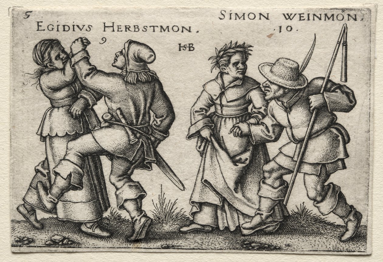 Bybröllopet: Egidius Herbstmon / Simon Weimon av Hans Sebald Beham