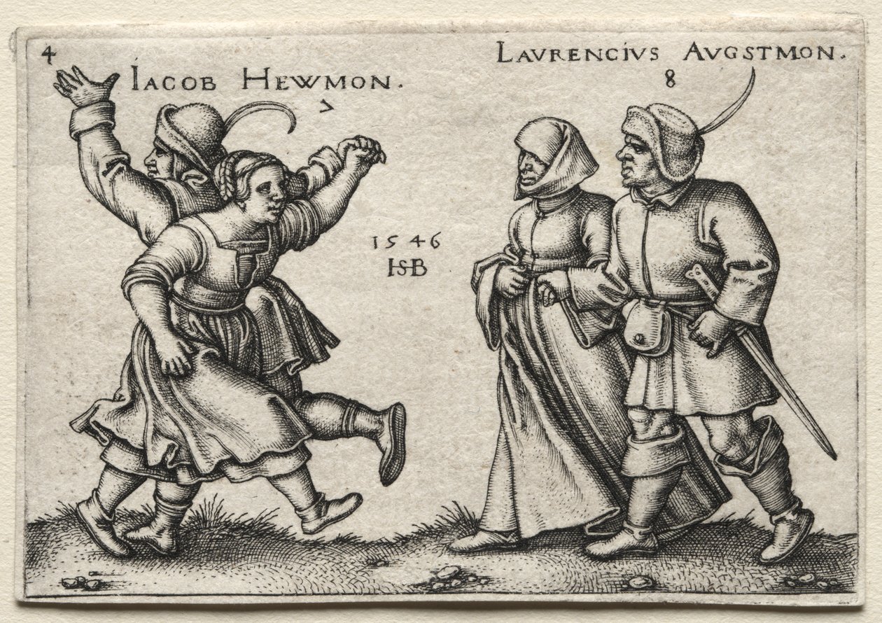 Byns bröllop: Jacob Hewmon / Lawrencius Augstmon av Hans Sebald Beham