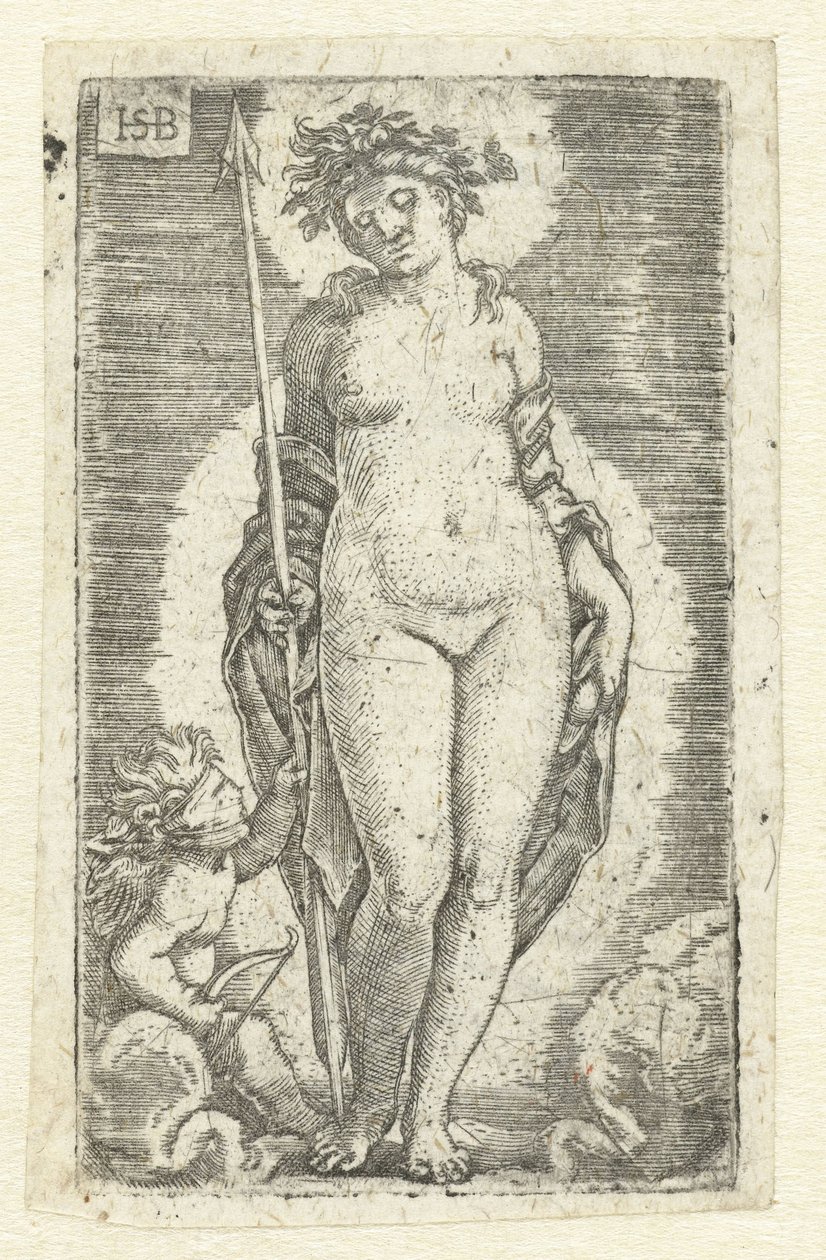 Venus i Amor av Hans Sebald Beham