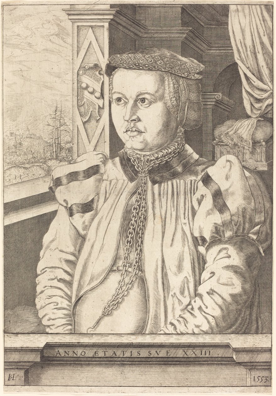 Lady von Eckh född Piencsenau, 1553. av Hans Sebald Lautensack