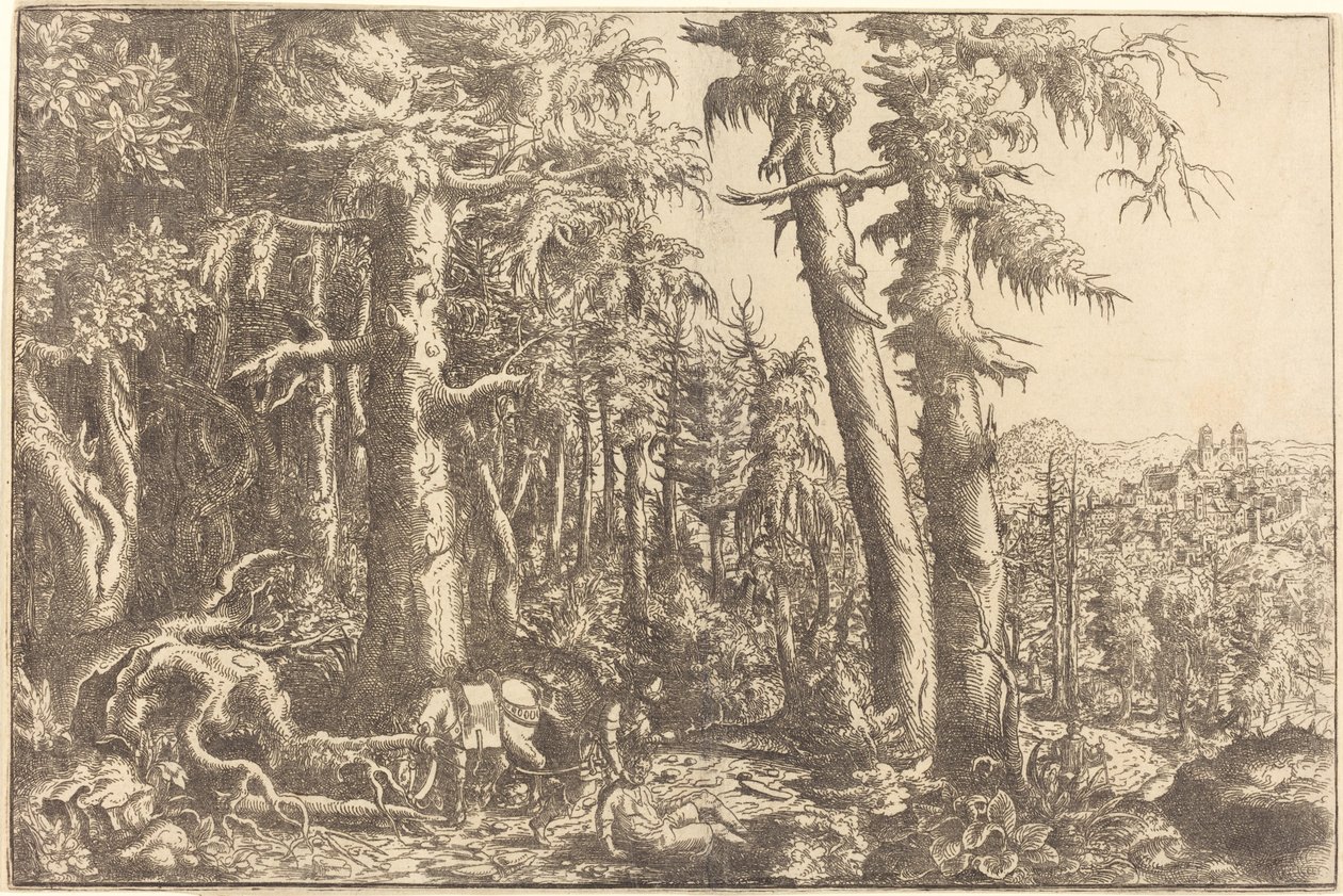 Den barmhärtige samariten, ca. 1558. av Hans Sebald Lautensack