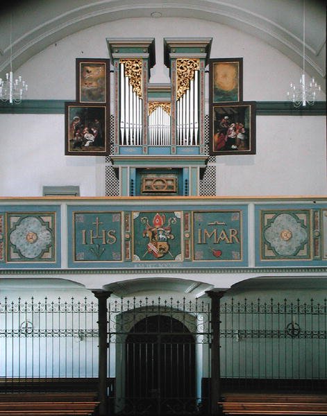 Orgel i klostret, c.1641 av Hans Sichelbein Sichelbein