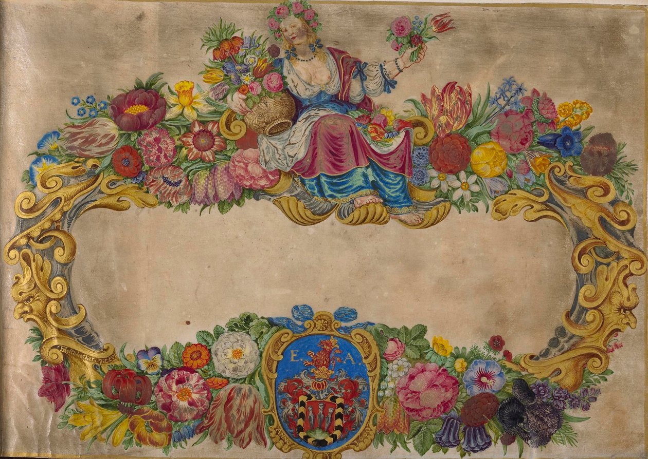 teckning, album, tryck av Hans Simon Holtzbecker