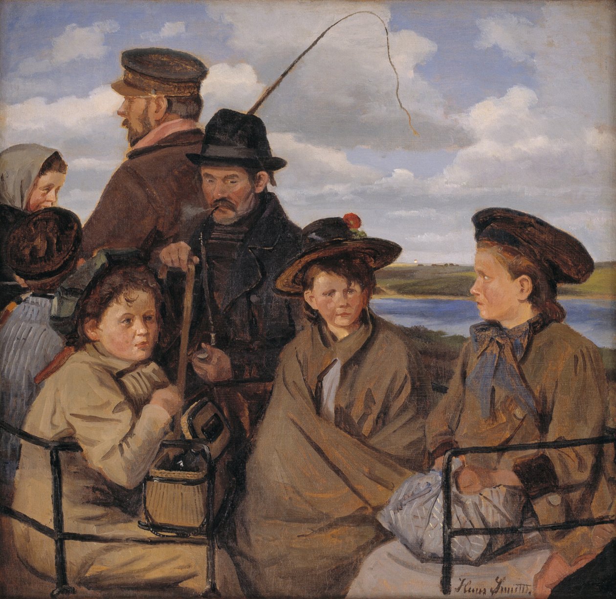 I dagbilen. Konstnärens syskonbarn av Hans Smidth
