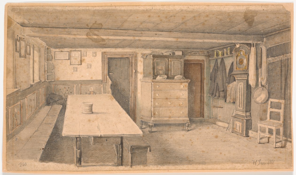 Jylland bondgård av Hans Smidth