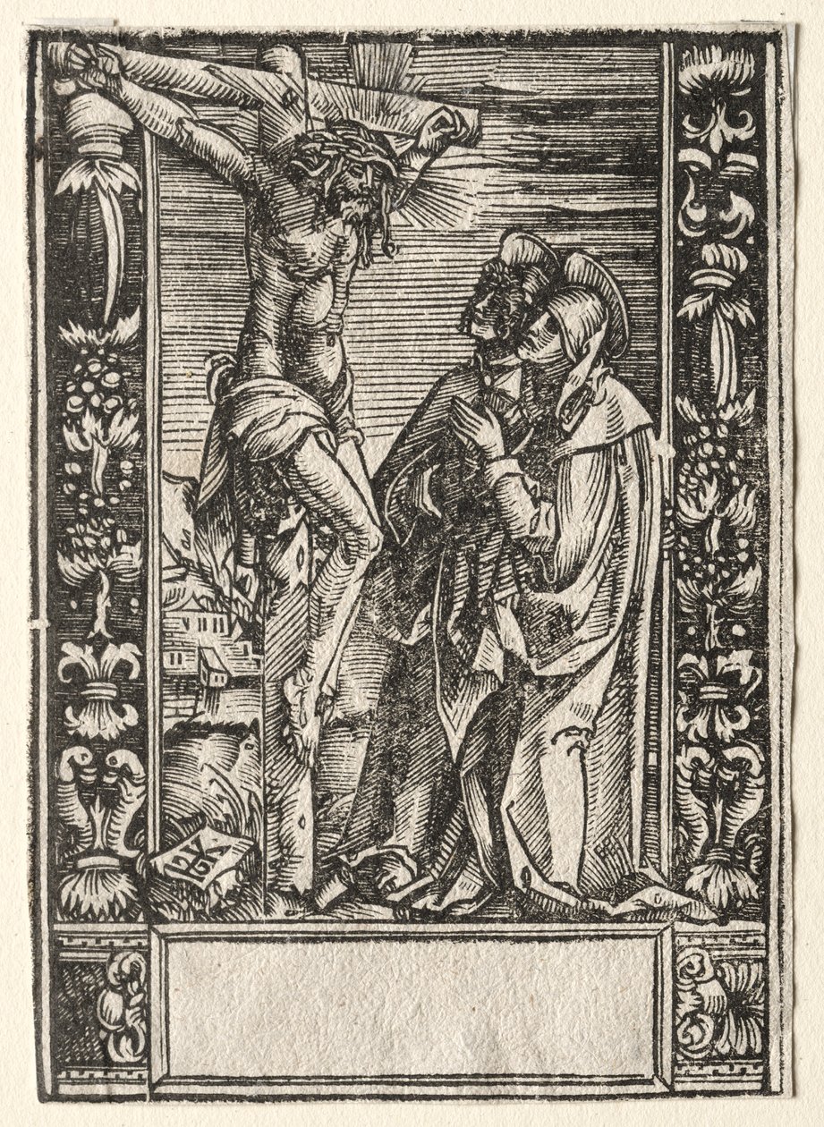 St. Maria och St. Johannes före korset av Hans Springinklee