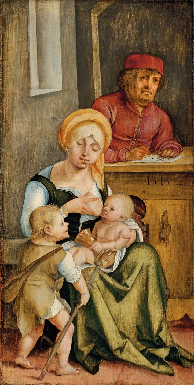 Mary Clopas och hennes familj, 1515 av Hans Suess Kulmbach
