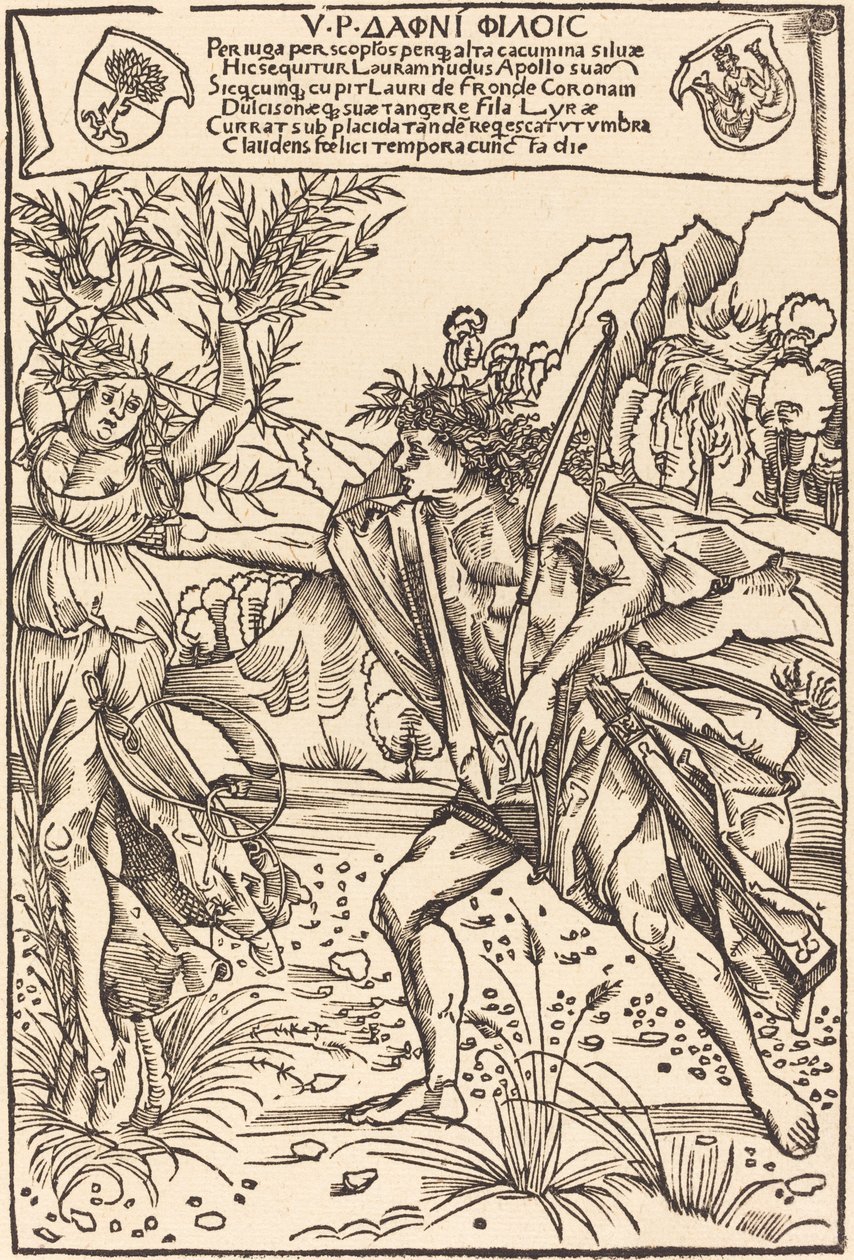 Apollo och Daphne av Hans Süss von Kulmbach
