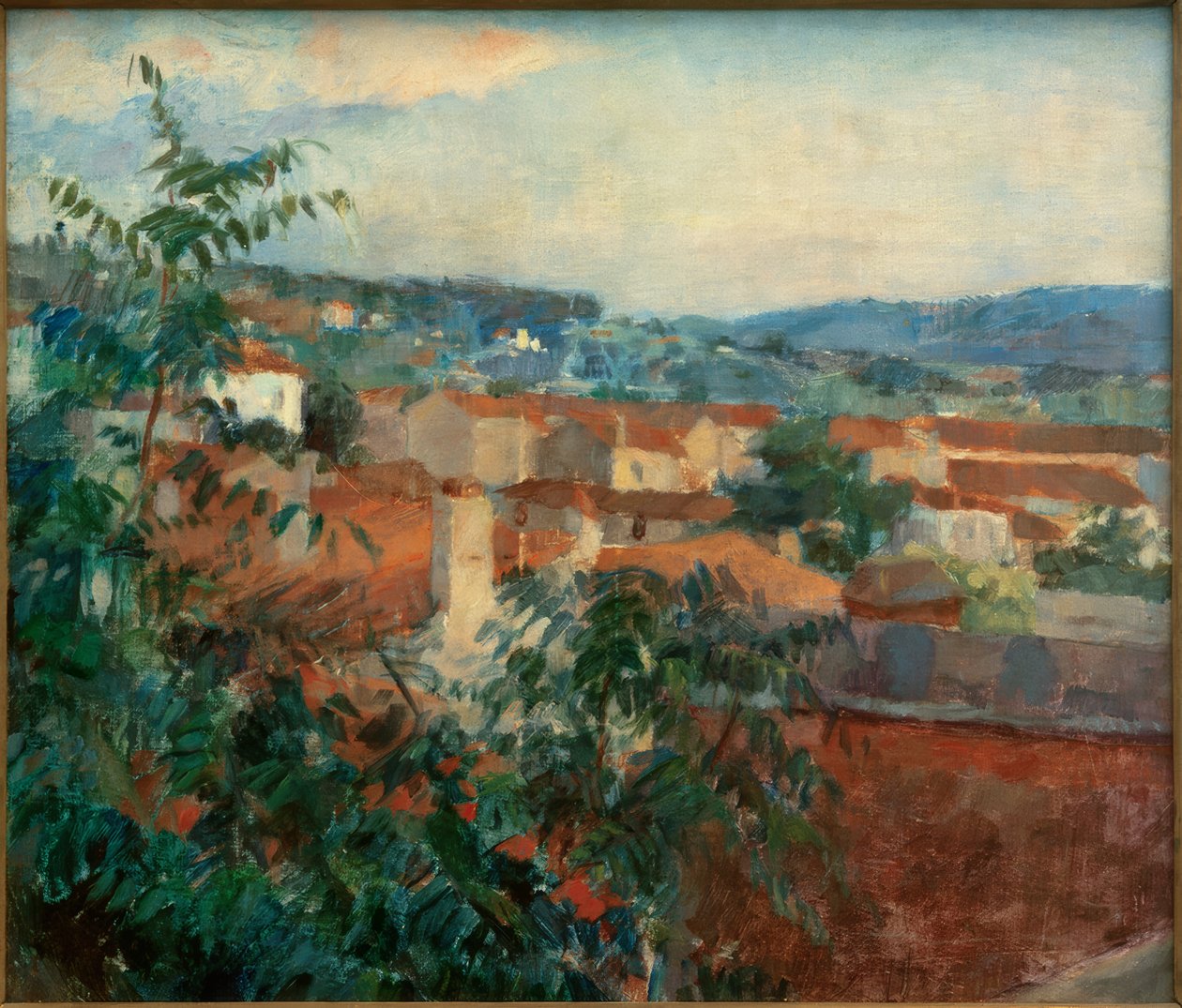Landskap nära St Tropez av Hans Sutter