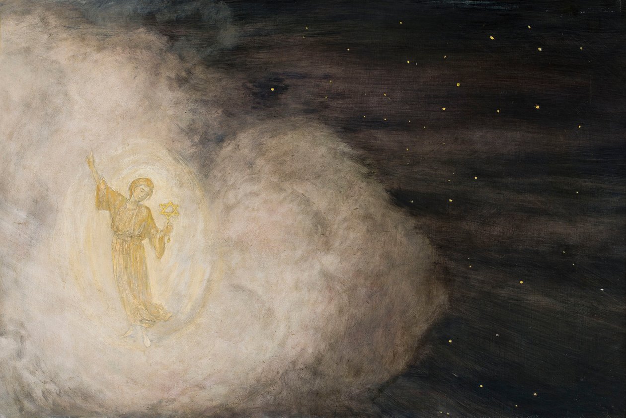 Ängel med Betlehemsstjärnan av Hans Thoma