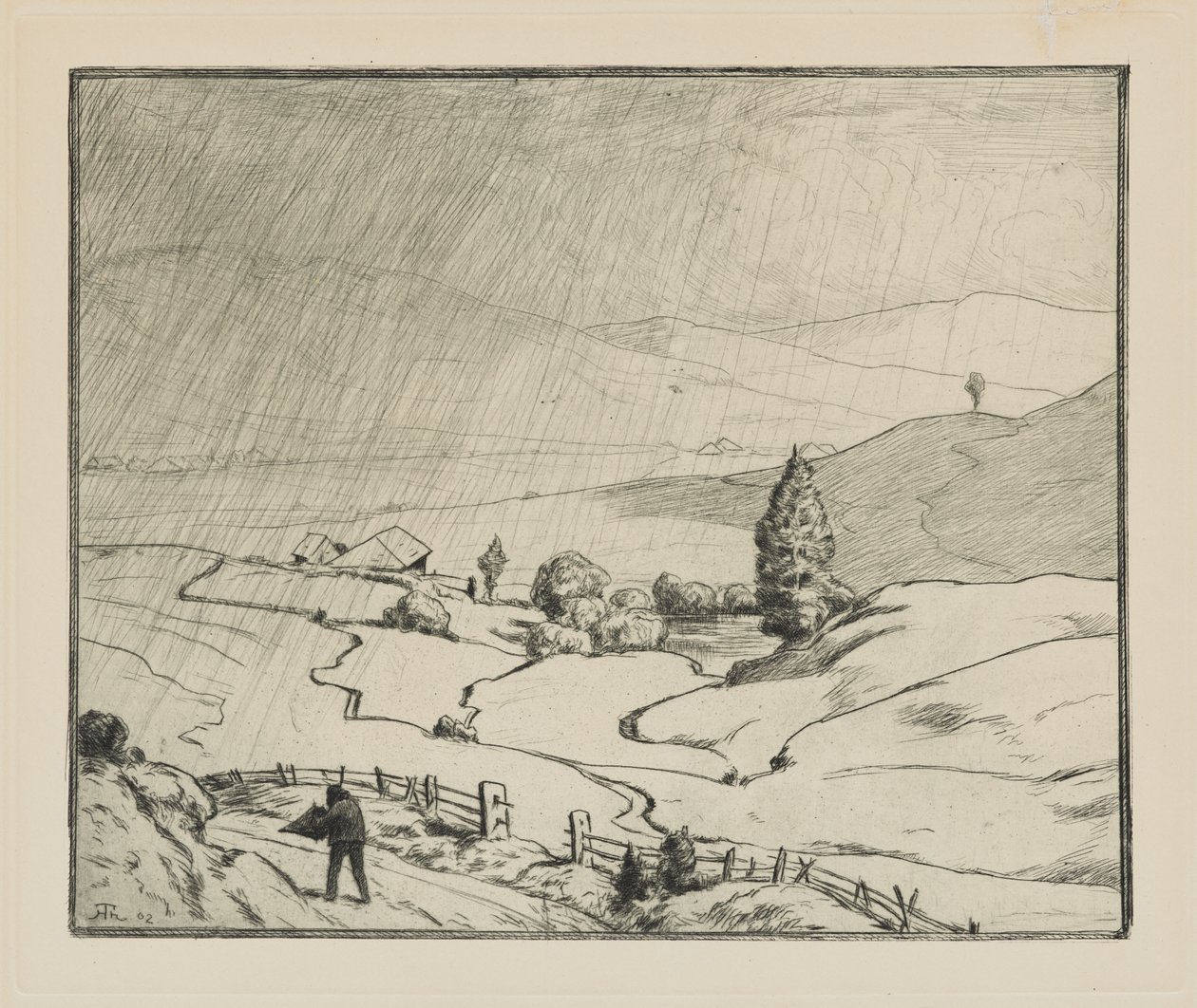 Det börjar regna av Hans Thoma