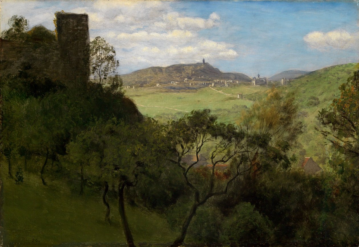 Utsikt över Falkenstein i Taunus av Hans Thoma