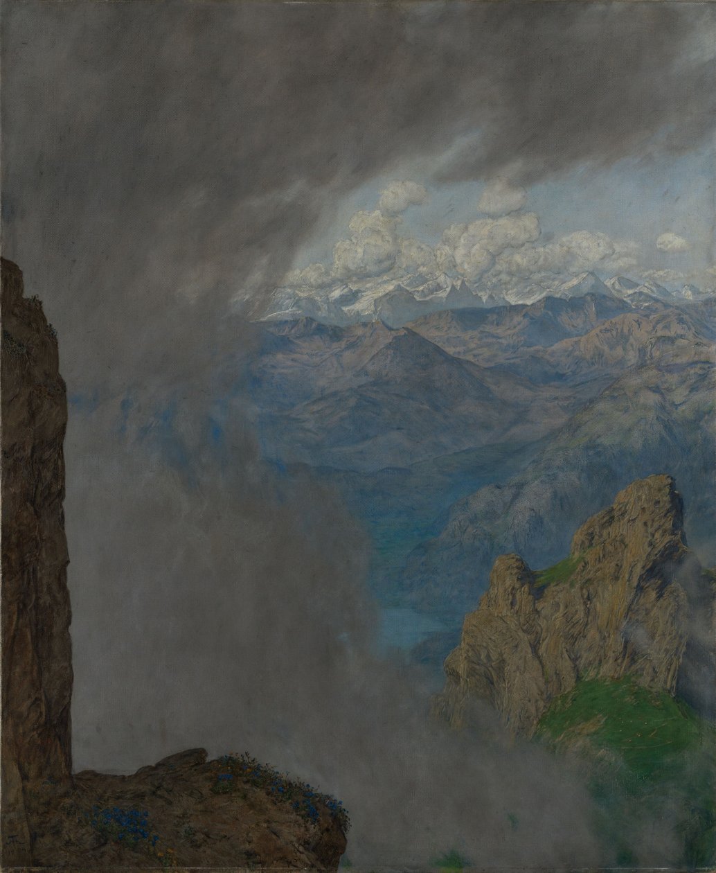 Utsikt från Pilatus av Hans Thoma