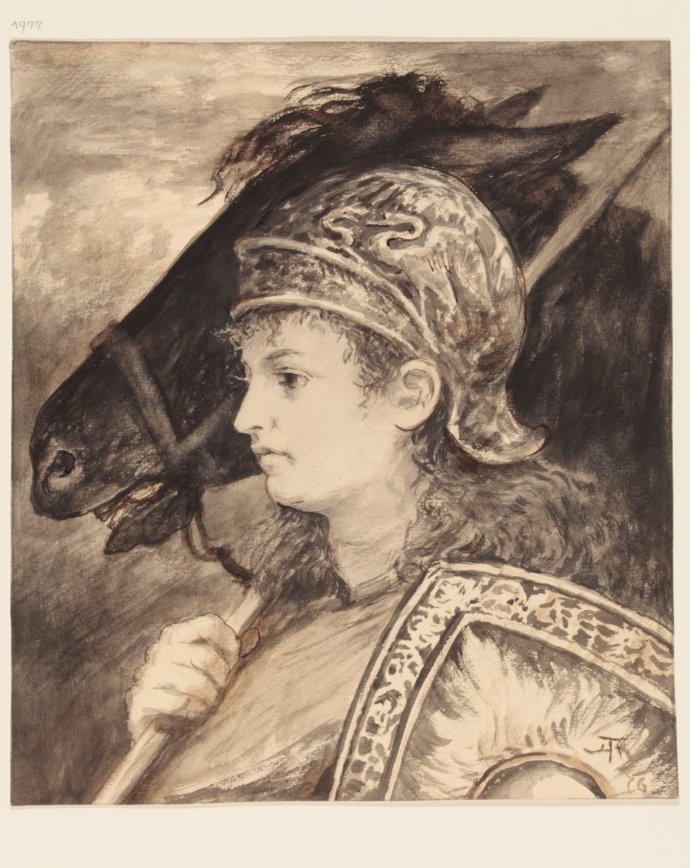Brunhilda med Grane av Hans Thoma