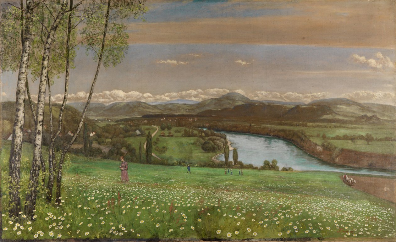 Rhindalen vid Säckingen av Hans Thoma