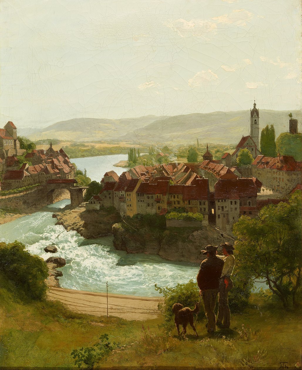 Rhen vid Laufenburg av Hans Thoma