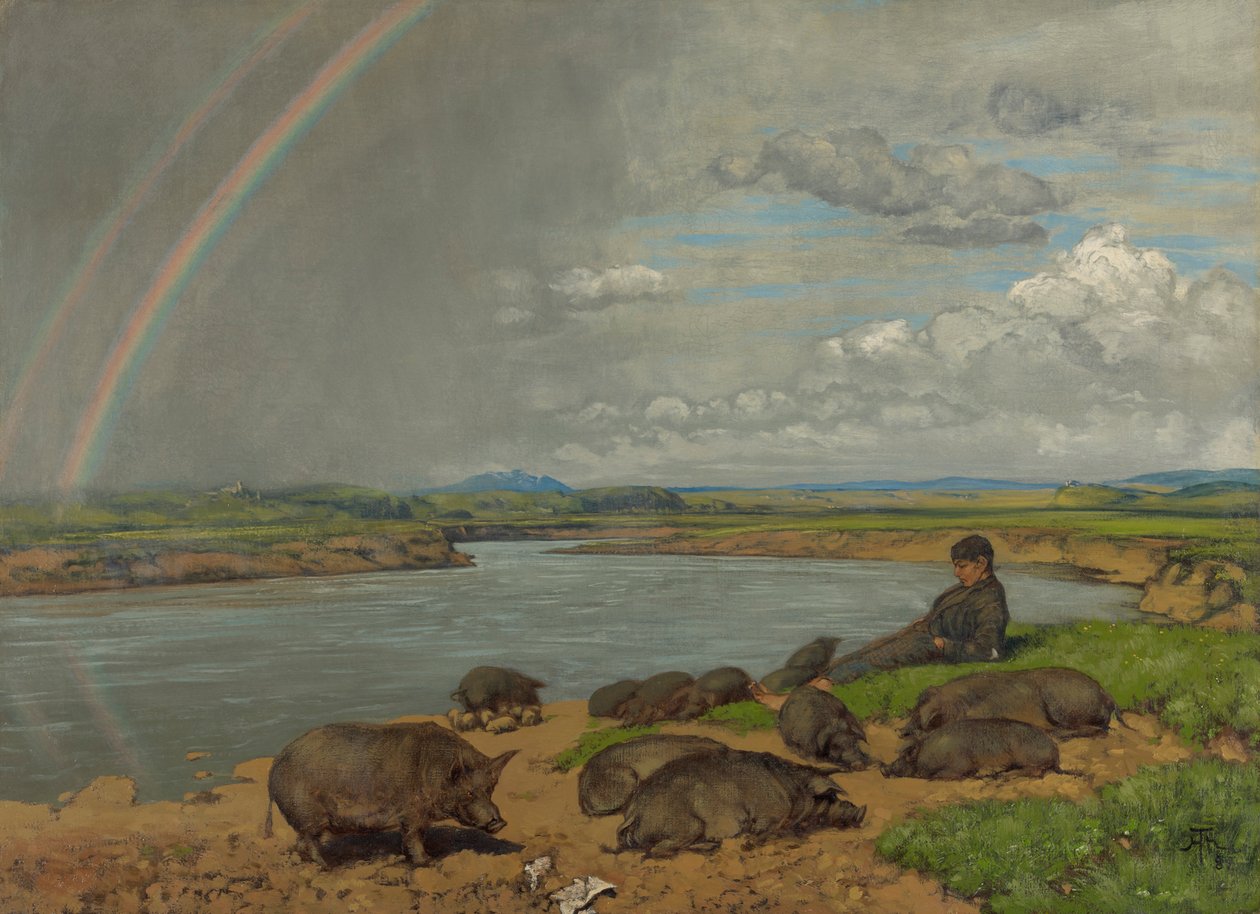 Den förlorade sonen (Svinhjälten) av Hans Thoma