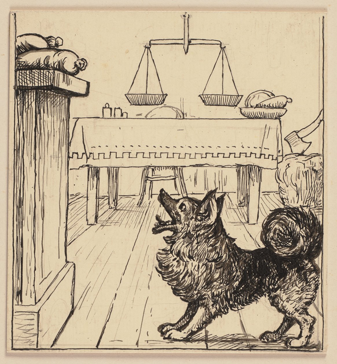 Teckning till läroboken: Skalor av Hans Thoma